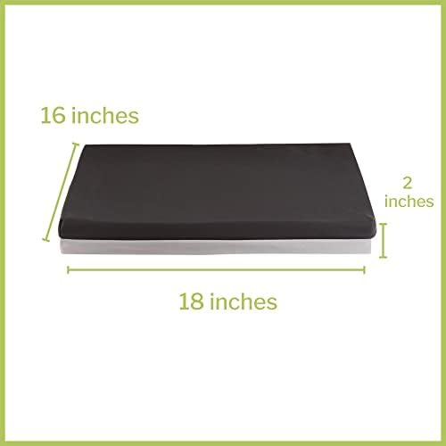 McKesson Seat Cushion for Wheelchairs and Office Chair, Foam/Gel, 18 in x 16 in x 2 in, 4 Count