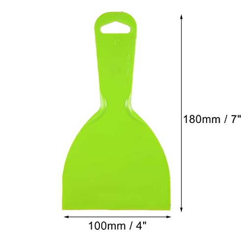 5Pcs Putty Scraper 4" Plastic Flexible Putty Knives,Disposable Spreader Flexible Plastic Paint Scraper Tool for Spackling, Taping Drywall Wall Painting (4")
