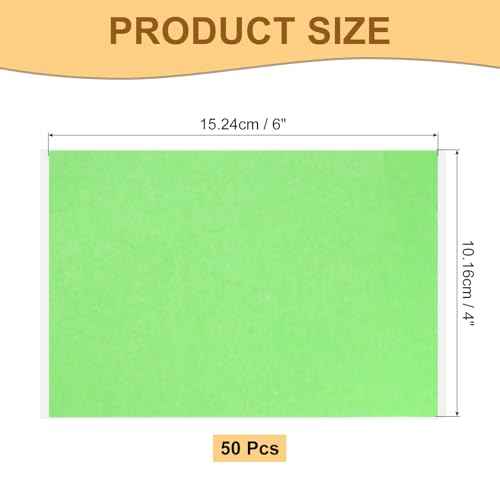 Masking Tape Green Painters Tape Paper Tape [for Crafts DIY Walls Painting Packing Automotive Home Decoration Teaching]- 4x6 Inch/50 Sheets