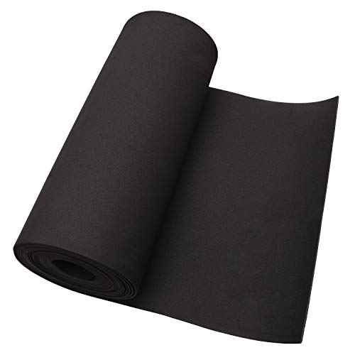 CASOMAN Professional Tool Box Liner, Drawer Liner, Shelf Liner, 18 inch(Wide) x 24 feet (Long), Non-Slip, Black