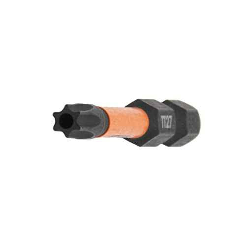 TORX T27 Tamper Proof Security Bits - Railer 2 Inch, 1/4 Inch Hex Shank, S2 Steel Tamper Resistant Star (4 Pack)