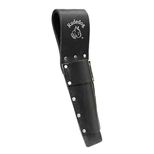 Single Bull Pin Holder - Premium Black Leather - Rudedog USA #3002
