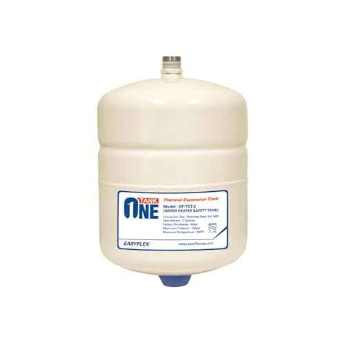 2.1 Gallon Thermal Expansion Tank, 304 Grade Stainless Steel 3/4" MNPT Connection, Butyl Rubber Diaphragm, Prevent hot Water from backflowing into The Cold Water Pipe line