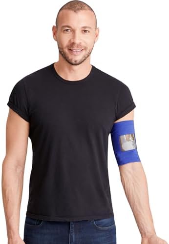 Care+Wear PICC Line Cover – Ultra-Grip PICC Line Sleeve for Upper or Lower Arm with Mesh Viewing Window, Provides Improved Comfort and Security for PICC Line Coverage