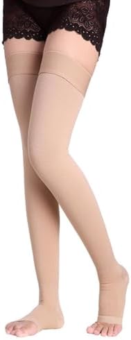 20-30 mmHg Thigh High Compression Socks for Women and Men,Toeless Compression Stockings,Leg Compression Sleeve,Varicose Veins Treatment,Over the Knee Compression Socks for Travel Flight Pregnant.