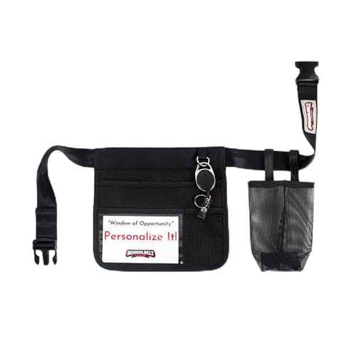 Mini -Premium Hip/Waist Pouch/Belt Clip / 6 Pocket -2-Sided/Drink Pouch/Key Carabiner/ID Sleeve (Up to 54" Waist)