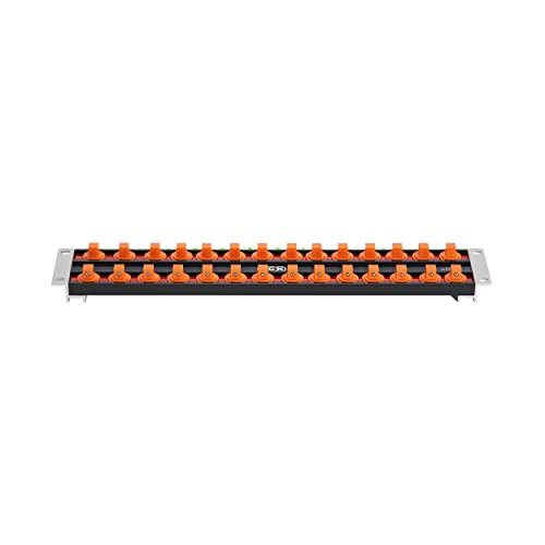 JCK Professional Quality AluminumSocket Organizer,Socket Boss 2-Rail 3/8-Inch-Drive Socket Organizer, 360 degree rotary stud,sockets storage,storage,drawer,holds 28 sockets