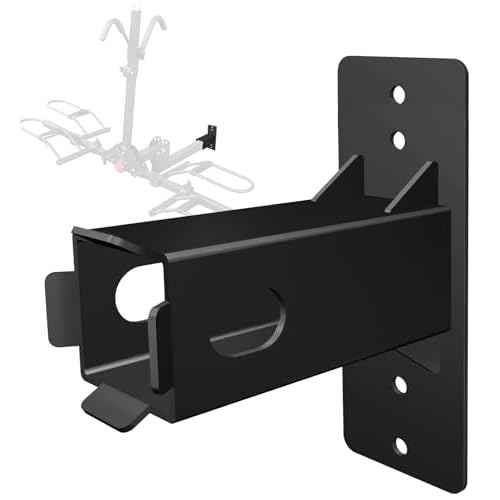 WIPHANY Hitch Wall Mount Bike Cargo Rack Hanging Holder Hanger Garage Organizer Trailer Receiver Storage Hanging Holds Max 200 lbs Heavy Duty Stand Bicycle Hook Accessories 2 inch