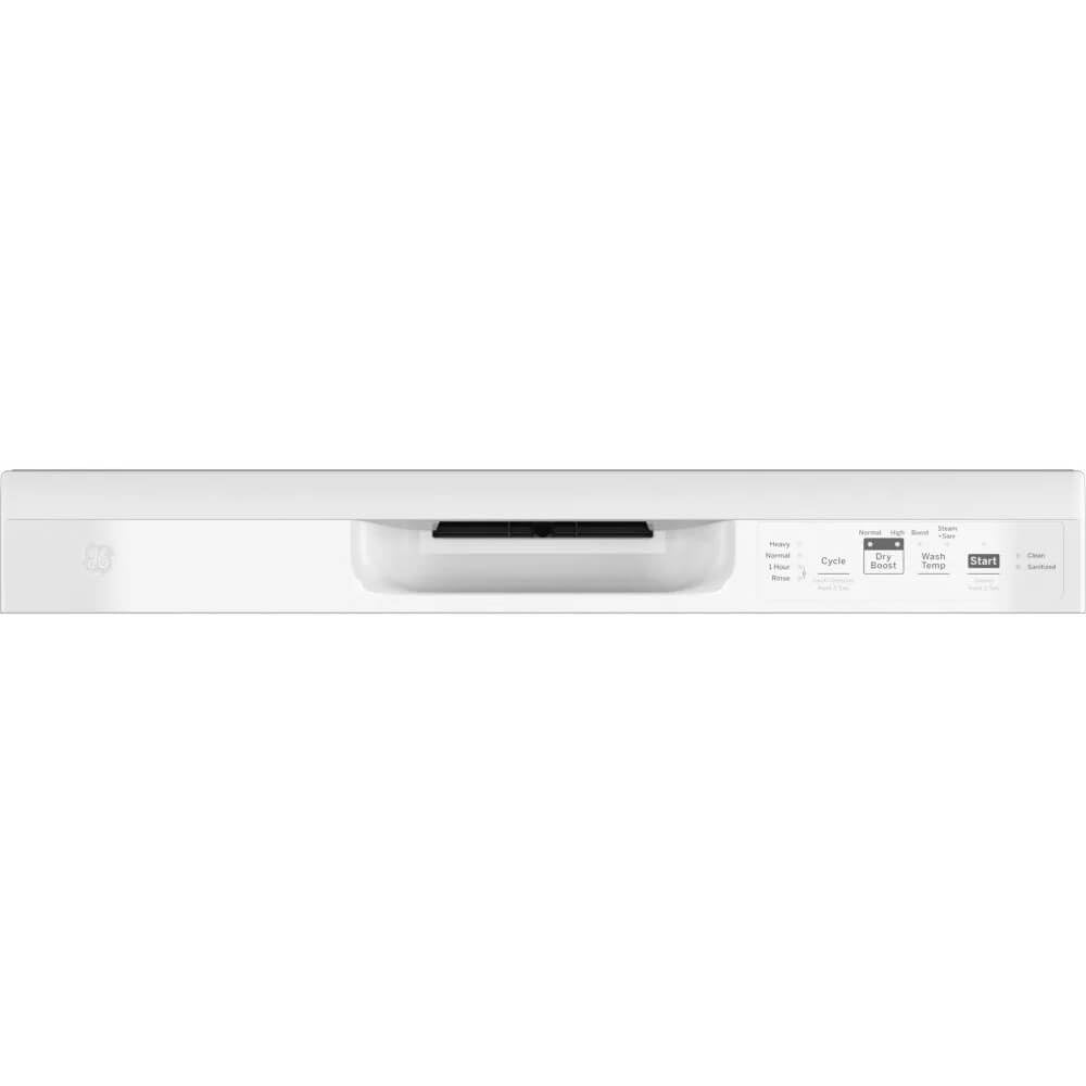 GE GDF535PGRWW 55 dBA White Front Control Dishwasher