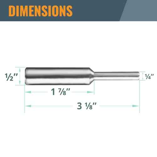 POWERTEC Router Centering Pin and Cone Set Compatible with Bosch Router Sub Bases with 1/2" & 1/4" Ends, Calibrate Router Base Plates, Centering Template Guides on Routers & Accessories, 71833