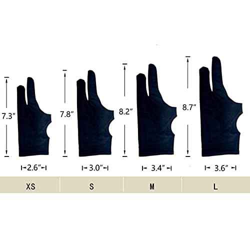 Drawing Glove, Digital Art Glove for Graphic Tablet, Artist Gloves with Two Fingers for iPad
