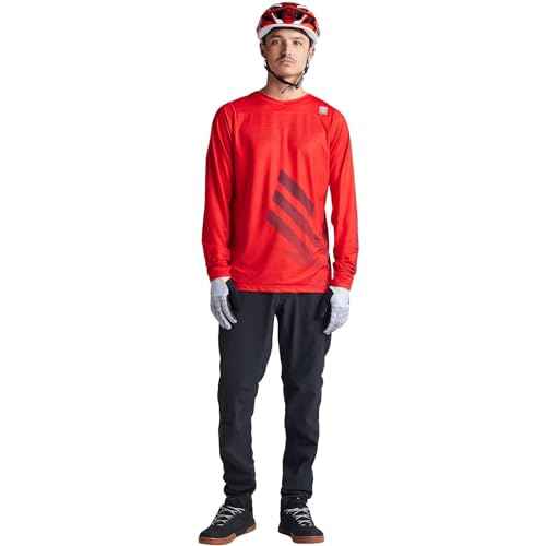 Troy Lee Designs - Skyline LS Jersey; SRAM Eagle ONE Fiery RED 2X