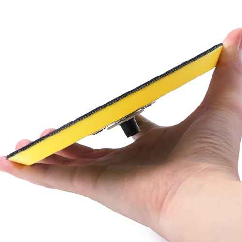 1Pcs 5in Hook and Loop Flexible Backing Pad, 5" Sanding Back Pad 5/16" 24 Thread for Air Orbital Sander and Pneumatic Polisher