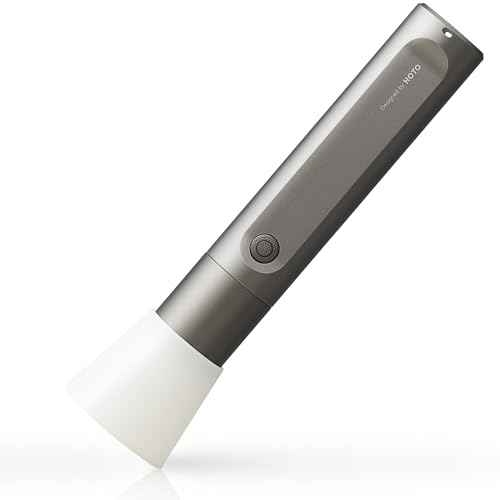 HOTO Flashlight Fit, LED Rechargeable, USB-C Charging, 3 Modes, Up to 24 Hours, 1500mAh, 280 Lumens, 656ft, IP55 Waterproof, Compact Flashlight Widely Used in Camping, Hiking, Emergency