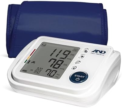 A&D Medical Talking Blood Pressure Machine UA-1030T with Medium Blood Pressure Cuff (23-37 cm / 9.0-14.6” Range) TriCheck Mode & Body Movement Sensor
