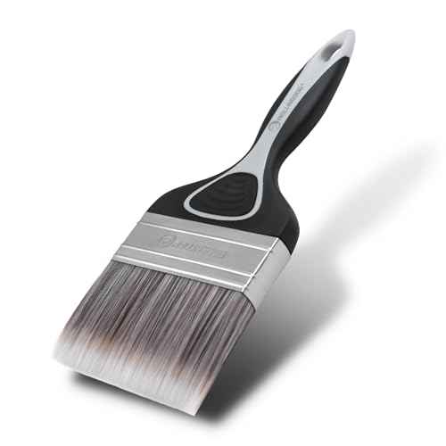 ROLLINGDOG 4 Inch Large Paint Brush- Medium Stiff Paint Brush for Smooth Surfaces,Wall Paint,Ceiling,Blinds,Large Surface Areas(100mm)