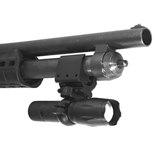 Trinity Tactical Flashlight with Mount Compatible with Mossberg 500 Pump 12 Gauge Single Rail Adapter Hunting Accessories.