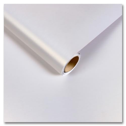 CRE8TIVE Pearl Lustre White Stainless Steel Contact Paper for Appliances Brushed Aurora White Peel and Stick Wallpaper Heat Resistant Refrigerator Vinyl Warp for Kitchen Dishwasher Countertops 12"x80"