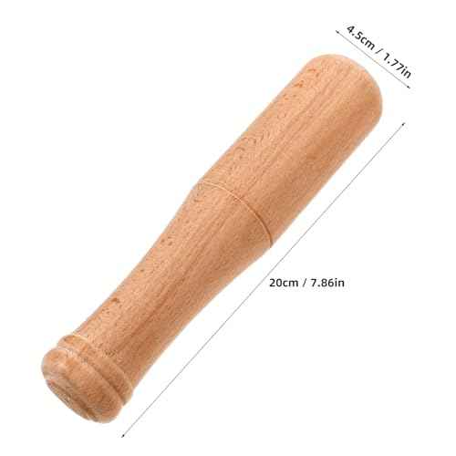 Veemoon Small Wood Carving Mallet Hammer, Solid Woodworking Hammer DIY Handmade Beech Wooden Mallet Wood Carving Tools with Comfortable Handle Reduces Hand Fatigue (3-Ounce, 7.8Inch)
