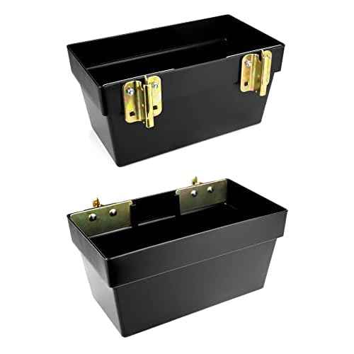 QWORK Heavy Duty Track Basket | Trailer & Warehouse Organizer | 13" x 7-1/8" x 6-1/2" Storage Bin for Trucks | Etrack & Wall Mount Compatible