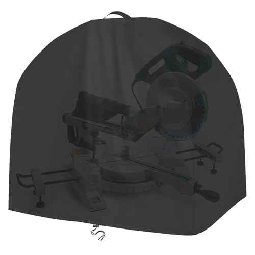 Miter Saws Cover High Density Table Saw Cover Heavy Duty Dustproof and Waterproof Oxford Cloth 28"L x 24"W x 28"H Black