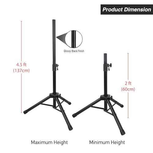 Starlink Gen 3 Tripod Stand, Adjustable Heavy Duty Stand Mount, Compatible with Starlink Gen 3/V4 ,Starlink Standard Kickstand Dish, -2 to 4.5-Feet, Includes Slide-in Pipe Adapter