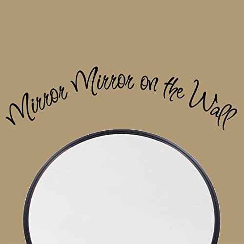 Mirror Mirror on The Wall Decal Quote Vinyl Lettering Girls Room Wall Stickers Beauty Wall Stickers Quotes