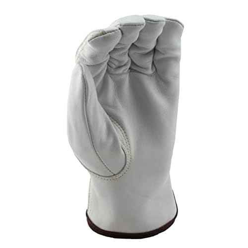 Stauffer Trackman Premium Goatskin Leather, Kevlar Lined, Cut Resistant Work Gloves - (Extra Small)