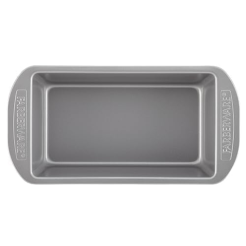 Farberware Nonstick Bakeware 9-Inch x 5-Inch Loaf Pan, Gray