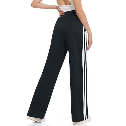 Tapata Women's 28/30/32/34 Inseam Track Pants Loose Straight Leg Jogging Sweatpants Warm-Up Sports Athletic Running