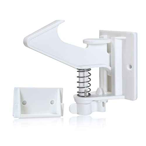 Vmaisi 20 Pack Cabinet Locks Child Safety Latches - Baby Proofing Cabinets Drawers Lock - Upgraded Stronger Adhesive Easy Installation - No Drilling