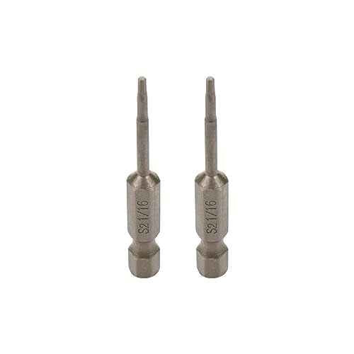 10pcs 1/16" Hex Allen Wrench Drill Bit Set, 1/4" Hex Shank, S2 Steel