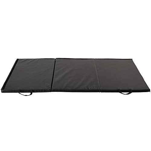 Sunny Health & Fitness Tri-Folding & Puzzle Exercise Mats ? Extra Thick, Durable, Non-Slip, Water-Resistant Cushioning for Home Gym, Yoga, MMA, Gymnastics, Cardio, and Core Workouts