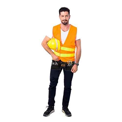 TOPMED ETS Premium Versatile Tool Bag, Heavy Duty Leather Bag with Multiple Pockets for Electricians, Barbers, Plumber Construction & Factory Workers. Reinforced Seam, Professional Grade