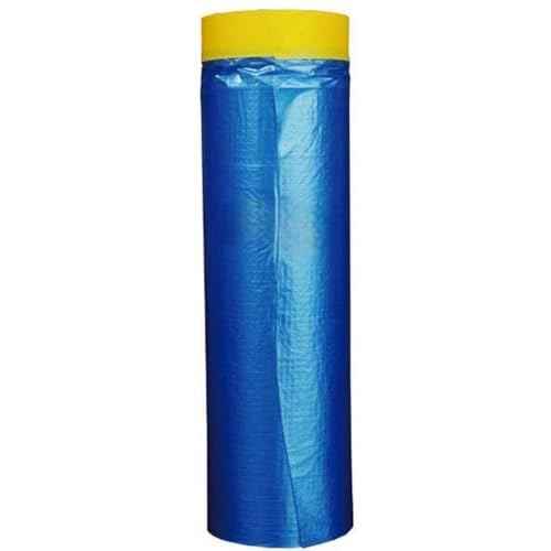 Automotive Masking Tape - Multi Size Pack - Painters Cloth & No Residue Plastic Drop Cloth - Pre-Taped Masking Film (65 Feet) (59 inch)