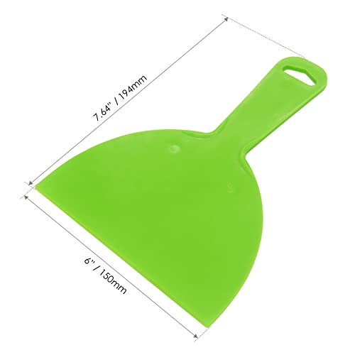 Plastic Putty Knife, 3 PCS 6 Inch Scraper Tool, Flexible Spackle Knives for Drywall, Decals, Wall Paper, Patching, Painting, Taping, Scraping Coating