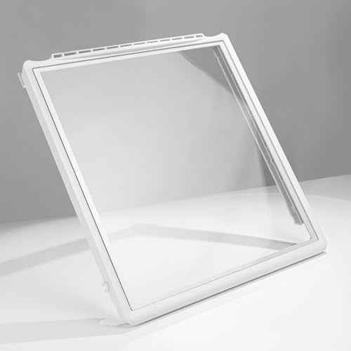 241969501 Refrigerator Shelf Frame With Glass, Refrigerator Drawer Cover for Frigidaire Replacement Shelf With 240443384 Glass (241969501 Refrigerator Shelf Frame With Glass)