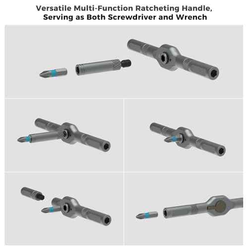 42 in 1 Magnetic Ratchet Screwdriver Set, Precision Screwdriver Mini Removable Self-assembly Magnetic DIY Precision Tool kit for Computer, Laptop, Game Console, Bicycles, Furniture, Ring Doorbell