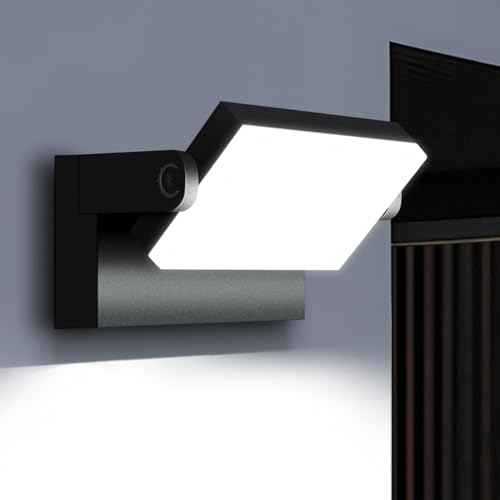 40W LED Outdoor Wall Light, 5000K Daylight Waterproof Floodlights, 360 ¡Æ Adjustable Wallpack Lighting Modern Security Commercial Exterior Wall Mount Fixture for Yard Hardwired Super Bright