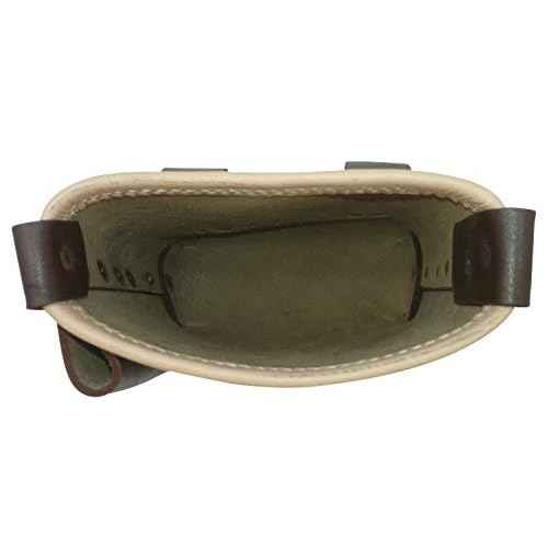3850-CHOC Bolt Bag with Spud Wrench Holder and Snap Holder | Ironworker Bolt Bag, Medium Size | Premium, Ultra Durable Buffalo Leather | Commercial Grade Sliding Tool Belt Accessory