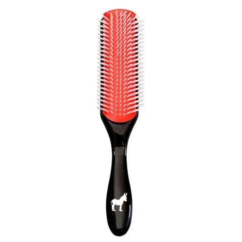 Pete & Pedro Classic Cushion 9 Row Nylon Bristle Men's & Women Hairbrush | Great for Separating, Shaping, Blow Drying, Styling & Detangling | Thick & Curly & All Hair Types | As Seen on Shark Tank