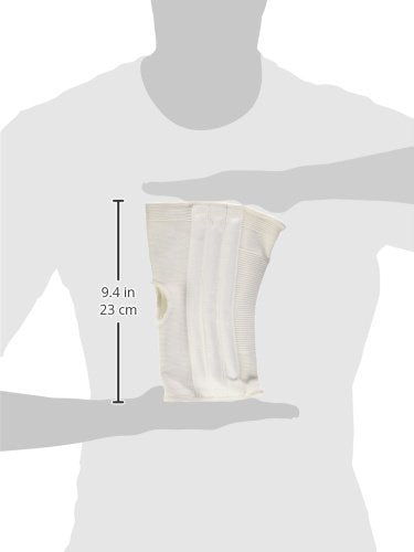 CHAMPION Knee Brace Flexible Stays Knit Elastic, White, Medium (Pack of 2)