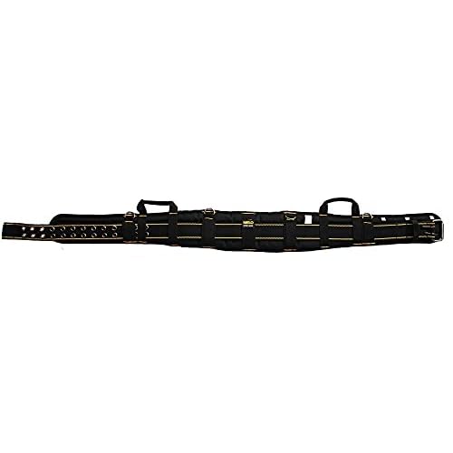 MELOTOUGH Padded Tool Belt with handle strap Construction Work Belt with 4 ring to hook with Tool Belt Suspenders(work suspenders not included) 5 inch Padded Tool Belt