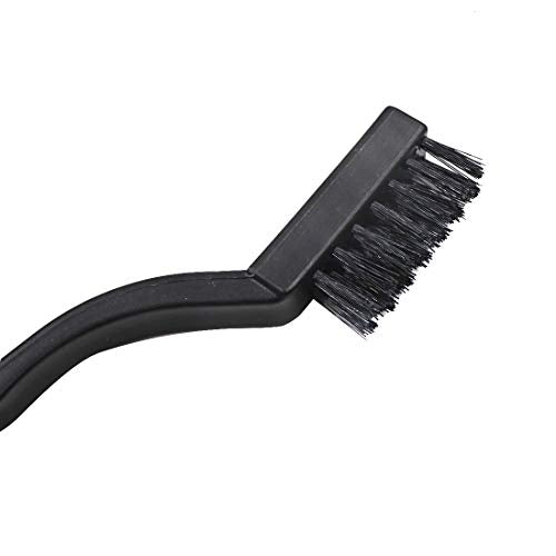 Scratch Brush Nylon Wire Brush Curved Handle for Cleaning Welding Slag and Rust 10PCS