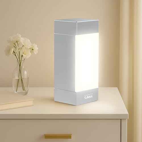 Square Shabbos Lamp ? Elegant Silver | UL Approved, Kosher for Shabbos, Blackout Hood, Fireproof Plastic, 15W LED Included