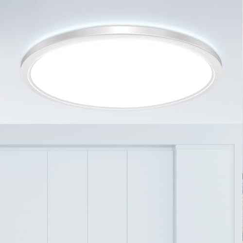 20Inch Big Dimmable Flush Mount LED Ceiling Light Fixture, 3000K-4500K-6000K 3 Color Selectable Ceiling Lamp 45Watt 4500LM Low Profile Ceiling Light for Kitchen Bedroom Hallway Porch