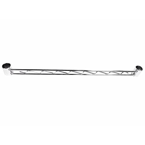 Nexel Hanger Rail for Wire Shelving, Chrome Finish, 60"L