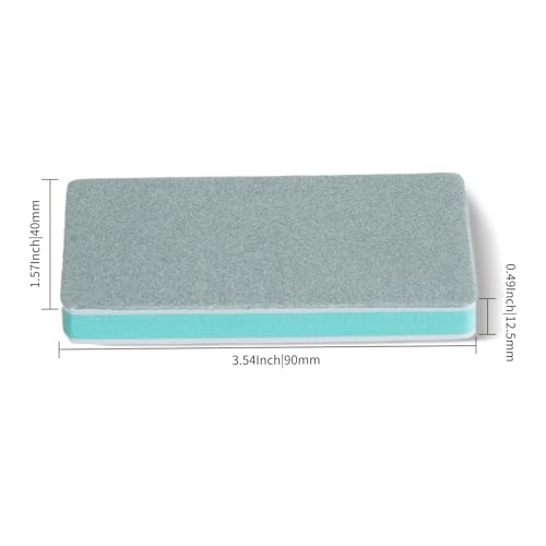 Polishing Pad Cleaning Brush -1000 Grit & 5000 Grit Double-Sided Design Portable Palm-Sized Sanding Blocks - 6 Pieces-£¨Light Green EVA Foam £©-Cleaning Brush