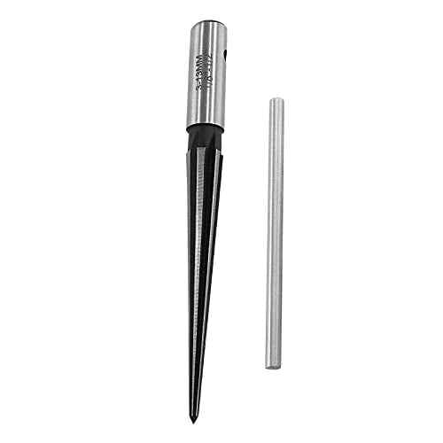 1/8"-1/2" (3-13mm) T Handle Tapered Reamer, 6 Fluted Chamfer Reaming Tool, Guitar Bridge Pin Hole Handle Tapered Reamers Woodworker Luthier Tool
