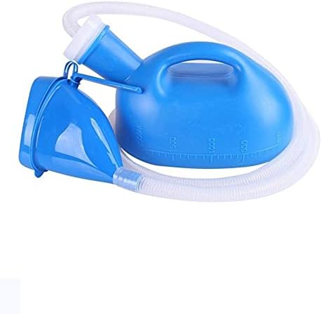 Urinals for Men and Women, 2000ml Portable Urinal Spill Proof Thick Firm Female Male Pee Bottle Urine Collection Container for Elderly Incontinence Home Hospital Emergency Camping Car Travel (Blue)